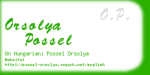 orsolya possel business card